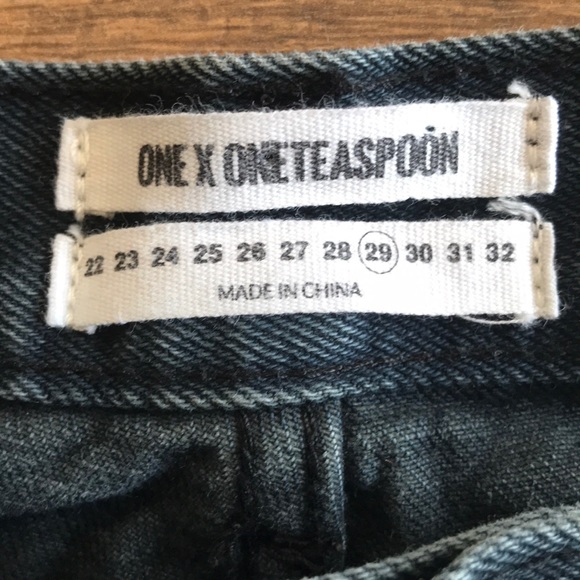 one teaspoon awesome baggies black jeans Sz 29 - Picture 8 of 12